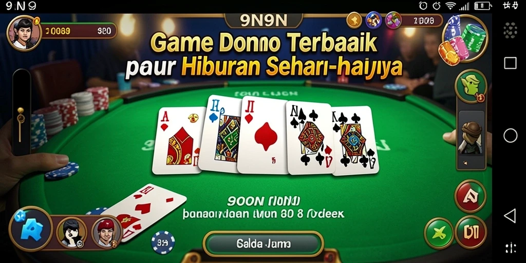 Tangkapan layar gameplay seru Domino di 9N9N.