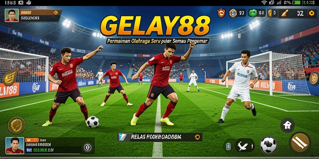 Tampilan gameplay seru dalam GELAY88 dengan aksi olahraga intens.