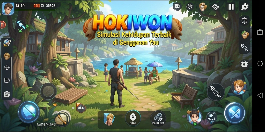 Tampilan gameplay HOKIWON yang menarik dan interaktif.