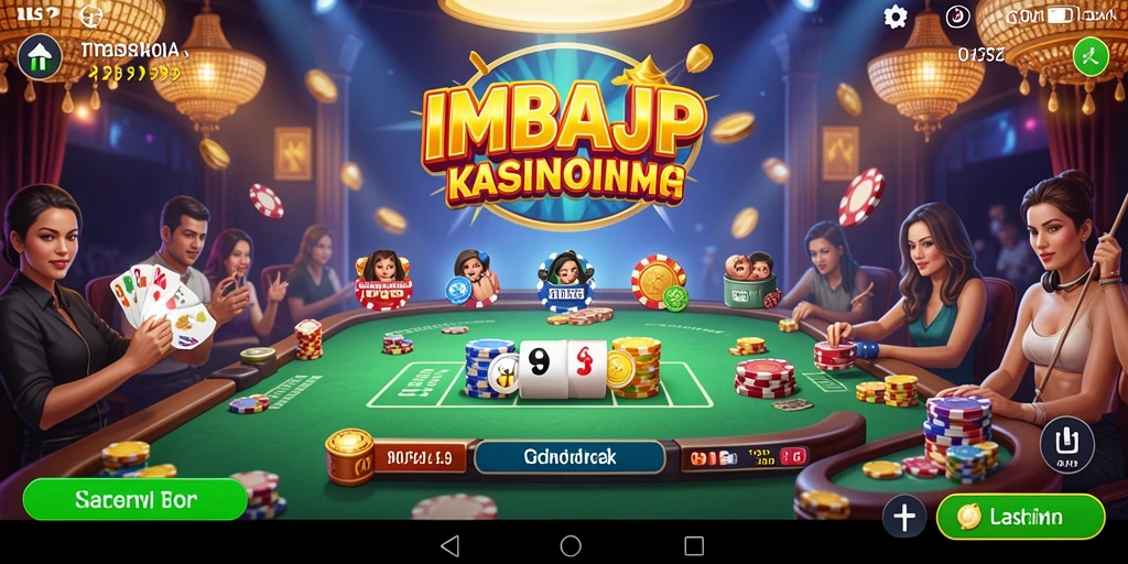 Screenshot gameplay IMBAJP yang menampilkan keasyikan permainan kasino.