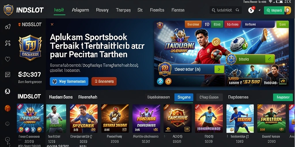 Screenshot utama INDSLOT menampilkan antarmuka taruhan yang menarik.