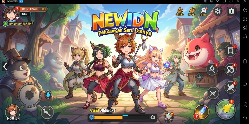 Gameplay seru dengan karakter Anime yang menawan.