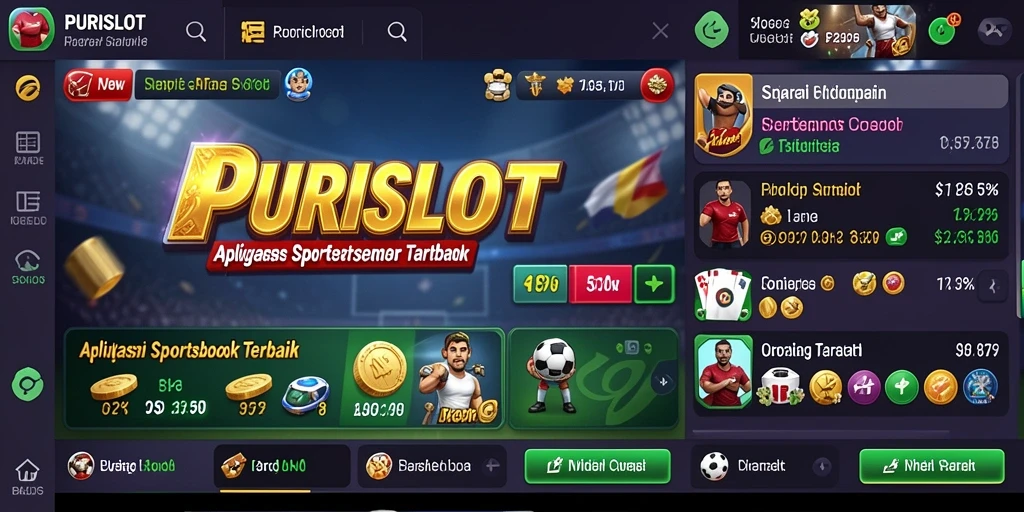 Gambaran gameplay menarik dalam aplikasi Sportsbook PURISLOT.