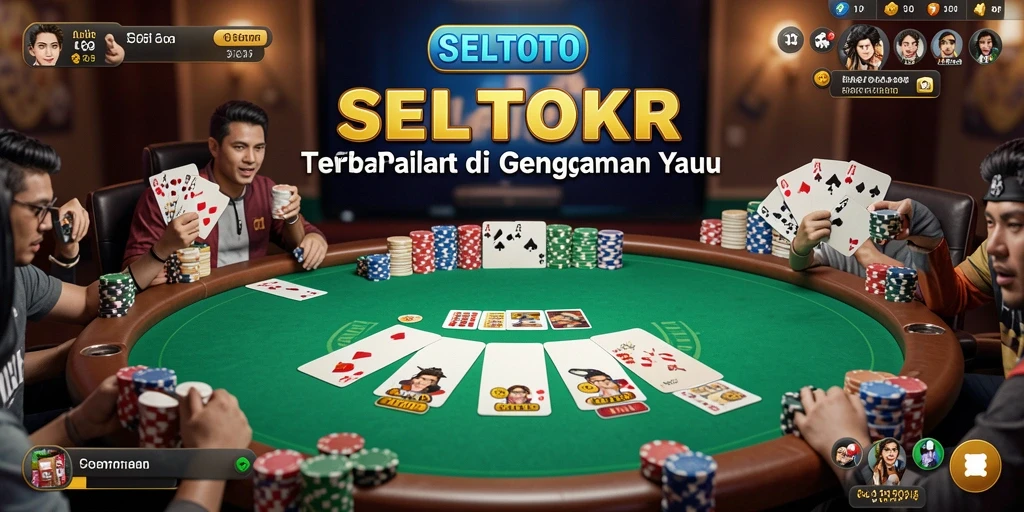 Tampilan menarik permainan Poker di SELTOTO dengan pemain aktif dan grafis yang memukau.
