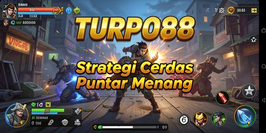 Screenshot gameplay TURBO88 yang menampilkan pertempuran strategi intens.